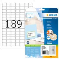 HERMA Etiketten Premium A4 weiß 25,4x10 mm Papier...