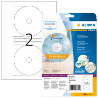HERMA CD-Etiketten Maxi A4 weiß 116 mm Papier opak...
