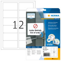 HERMA Etiketten A4 weiß 88,9x46,6 mm ablösbar...