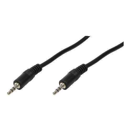 Logilink Audiokabel 1x 3,5mm -> 1x 3,5mm St/St  5.00m bk