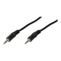 Logilink Audiokabel 1x 3,5mm -> 1x 3,5mm St/St  5.00m bk
