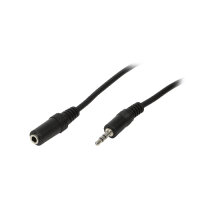 Logilink AudioVerl. 1x 3,5mm -> 1x 3,5mm St/Bu  3.00m bk
