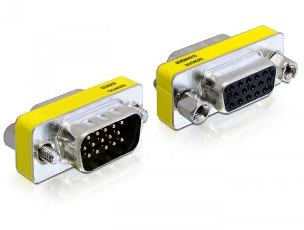 DELOCK VGA Adapter D-Sub15 -> D-Sub15 St/Bu