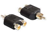 DELOCK Cinch Adapter 2x Cinch -> 1x Cinch Bu/St