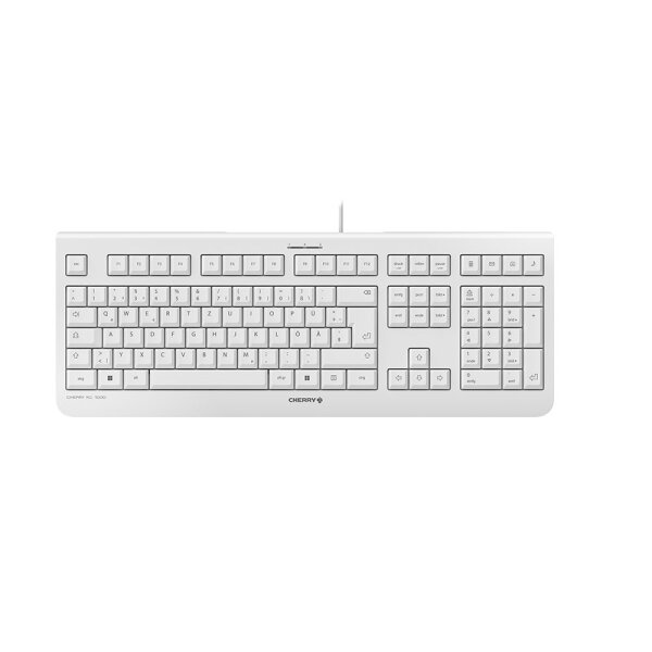 CHERRY TAS KC 1000 Corded DE-Layout weiß/grau