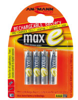 4 Stk. ANSMANN AKKU NiMh maxE