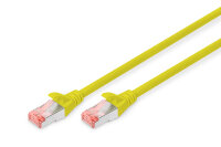 DIGITUS Patchkabel Cat6  S/FTP 2xRJ45  0.5m gelb...