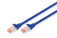 DIGITUS Patchkabel Cat6  S/FTP 2xRJ45  1.0m blau...