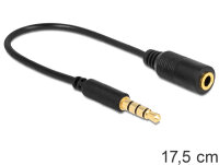 DELOCK Klinke Adapter 3,5mm 4pin -> 3,5mm 4pin St/Bu