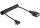 DELOCK USB Kabel A -> micro B Bu/St 0.50m 90°gew. sw OTG