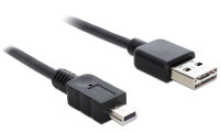 DELOCK USB Kabel A -> Mini-B St/St 3.00m sw Easy USB