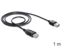DELOCK USB Verl. A -> A St/Bu 1.00m sw Easy USB