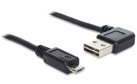 DELOCK USB Kabel A -> Micro-B St/St 1.00m 90°sw...