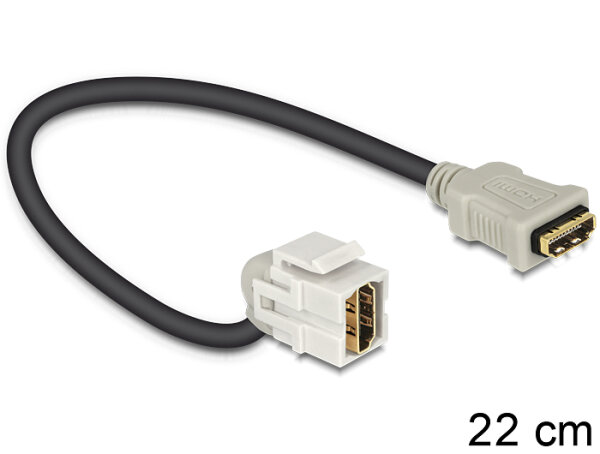 DELOCK Keystone HDMI A Buchse mit Kabel