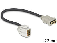 DELOCK Keystone HDMI A Buchse 250° mit Kabel