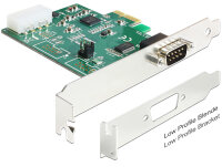 PCI Expr Card Delock 1x D-Sub9 ext +LowProfile