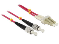 DELOCK Kabel LWL LC > ST Multimode OM3 0,5m