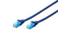 DIGITUS Patchkabel Cat5e U/UTP 2xRJ45  1,0m CCA blau...