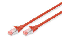 DIGITUS Patchkabel Cat6  S/FTP 2xRJ45 10.0m rot...