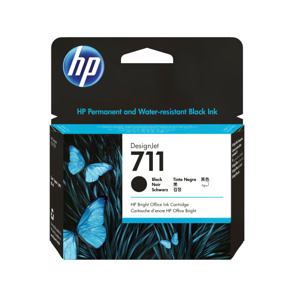 HP 711      Schwarz             Tintenpatrone 80ml