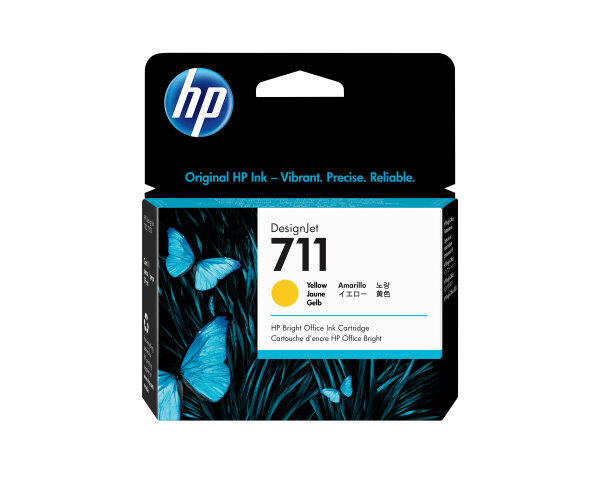 HP 711      Gelb                Tintenpatrone