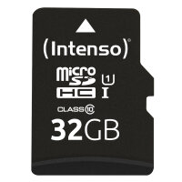 SD MicroSD Card 32GB Intenso SD-HC UHS-I retail
