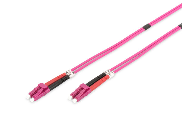 DIGITUS LWL Patchkabel LC -> LC 2.00m  Multimode Duplex OM4