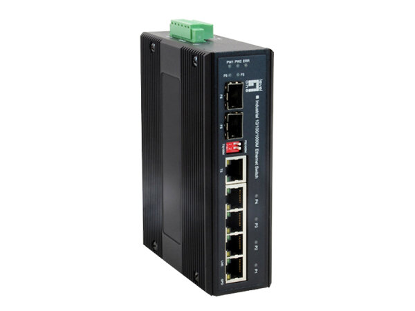 LevelOne Industr.Switch  5xGE/1xSFP/RJ45 Combo        Metall