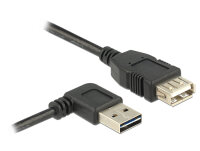DELOCK USB Kabel A -> A St/Bu 90° li/re 2.00m Easy...