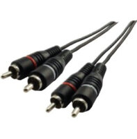 Schwaiger Audiokabel Cinch Audioverbindung 5m Schwarz