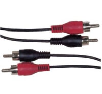 Schwaiger Audiokabel Cinch Verbindungskabel 10m Schwarz
