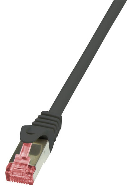 Logilink Patchkabel CAT6   S/FTP AWG27 PIMF  1,00m schw.