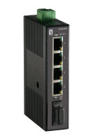 LevelOne Industr.Switch  4xFE/1xSC MM 2km +DIN       Plastik