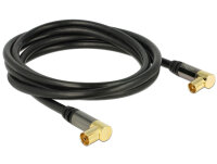 DELOCK Antennenkabel IEC 90° -> IEC 90° St/Bu...
