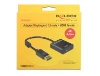 DELOCK Displayport Adapter DP -> HDMI St/Bu 4K Aktiv