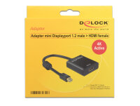DELOCK Displayport Adapter mini DP -> HDMI St/Bu 4K a