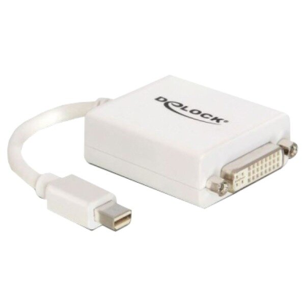 DELOCK Displayport Adapter mini DP -> DVI(24+5) St/Bu weiß