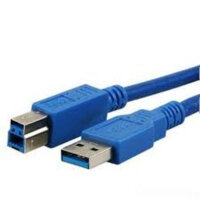 MediaRange Anschlusskabel USB 3.0 Stecker A/B 3m blau