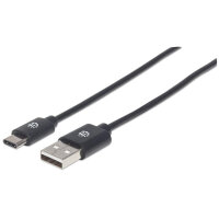 MANHATTAN USB Kabel 2.0 C -> A St/St  1.00m schwarz