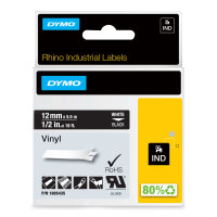 DYMO     Rhino Band Vinyl   12mmx5.5m weiß...