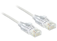 DELOCK Patchkabel RJ45 Cat6 U/UTP 2.00m weiß slim