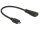 DELOCK HDMI Kabel Ethernet A -> mini C Bu/St 0.23m