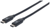 MANHATTAN USB Kabel 3.1 C -> C St/St  1.00m 3 A...