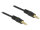 DELOCK Klinkekabel 3,5mm -> 3,5mm St/St 1.00m schwarz