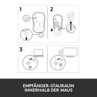 LOGI M185 Wireless Red Optisch, RF Wireless, 1000 DPI, Rot