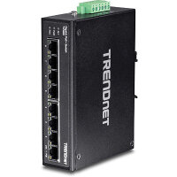 TRENDnet Industrie Switch  8 Port Gbit Unman. L2 PoE+ Metall