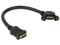 DELOCK HDMI Kabel Ethernet A -> A Bu/Bu 0.25m 110°...