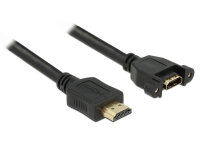 DELOCK HDMI Kabel Ethernet A -> A St/Bu 1.00m Einbau