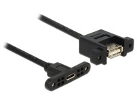 DELOCK USB Kabel A -> Micro-B Bu/Bu 1.00m Einbau
