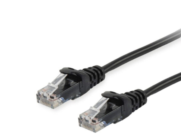 Equip Patchkabel Cat6       U/UTP 2xRJ45  3.00m schwarz  PVC Polybeutel
